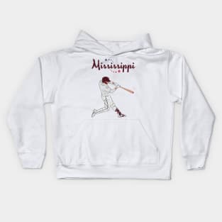 Mississippi USA Baseball Kids Hoodie